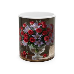 Elegant Floral Ceramic Mug - Perfect Gift for Mother's Day & Celebrations